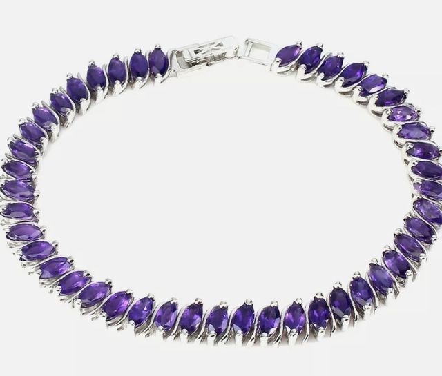 Maravillosa pulsera amatistas naturales