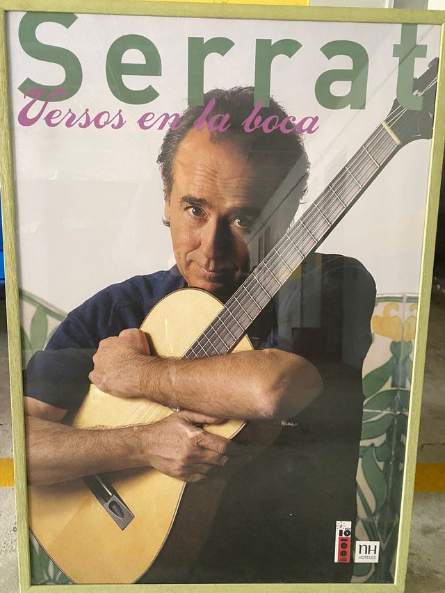 Cartel Serrat gira "Versos en la boca 2002"