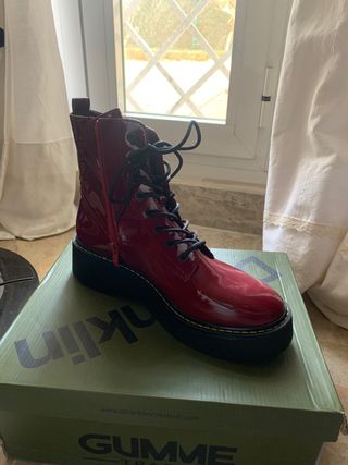 Botas militares franklin charol de segunda mano por 25 EUR en Tomares en  WALLAPOP