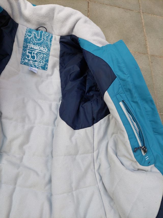 Abrigo cortavientos impermeable Decathlon