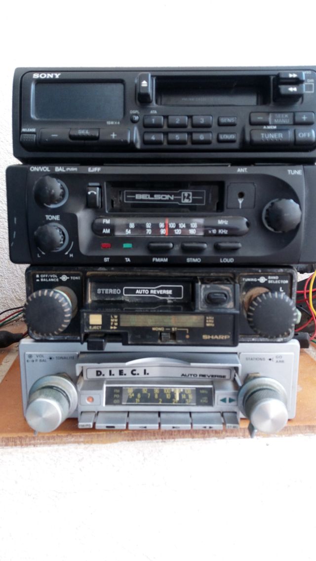 radiocasettes coche pioneer,sony,belson....