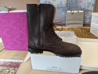 Botas Altas Piel Vuelta Hombre 43 de segunda mano por 30 EUR en Madrid en  WALLAPOP