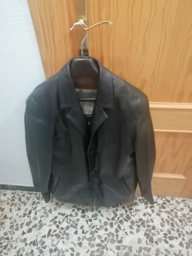 chaqueta de piel de hombre