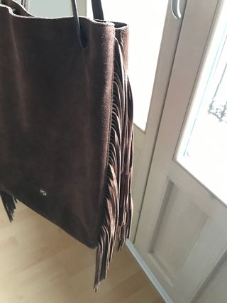 Bolso ante flecos Purificación Garcia de segunda mano por 80 EUR en Madrid  en WALLAPOP