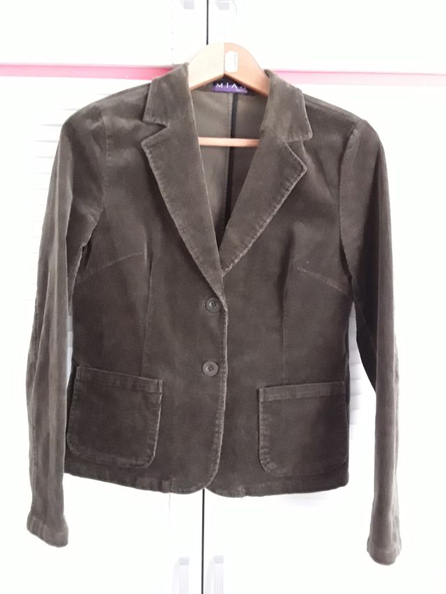 blazer de pana verde