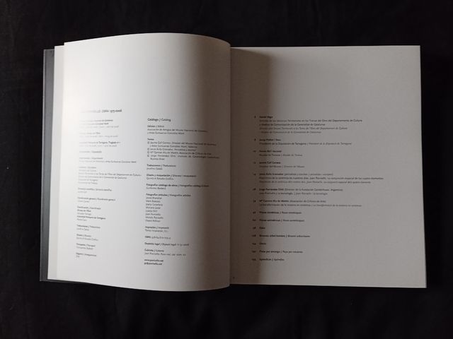 Libro "Joan Panisello, Obra 1975-2006", Perfecto