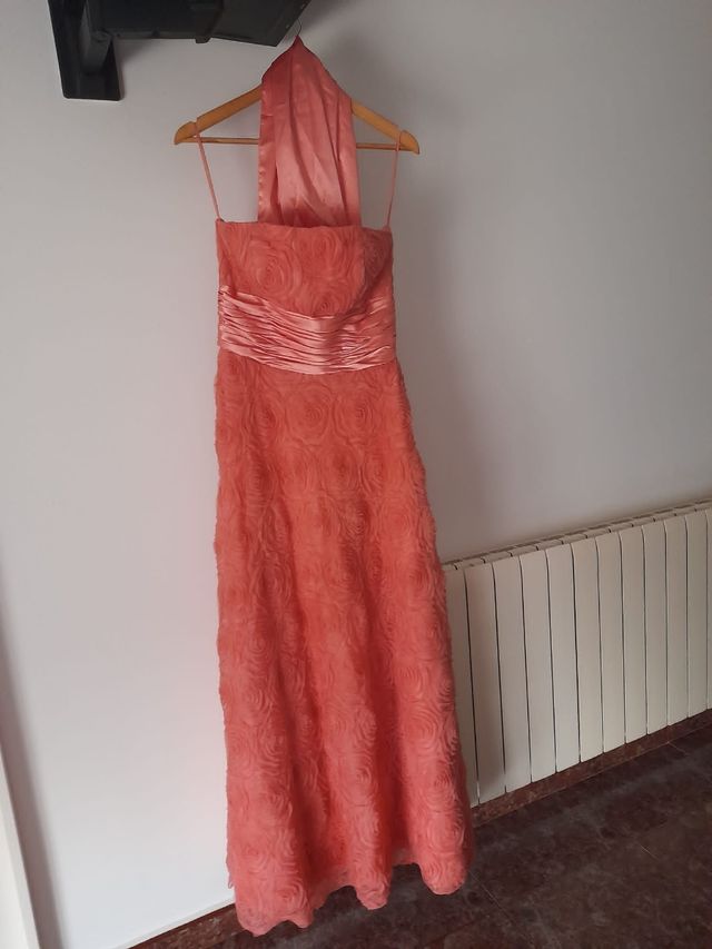 Vestido Cincerella para Bodas color Salmón