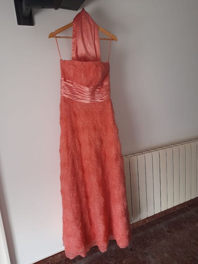 Vestido Cincerella para Bodas color Salmón