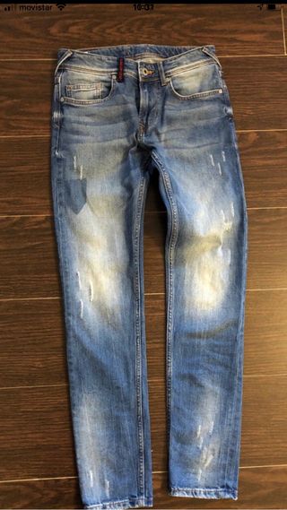 Pantalón vaquero niñ@ Pepe Jeans. Talla 13-14 de segunda mano por 20 EUR en  Pousada en WALLAPOP