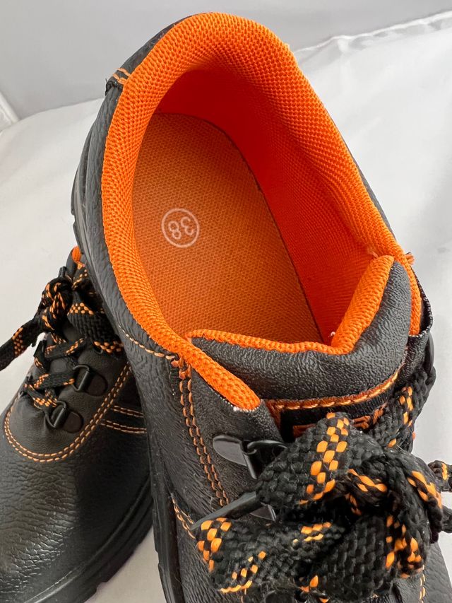 🥾 Zapatos de Seguridad Negros Marca Ferko Talla 38