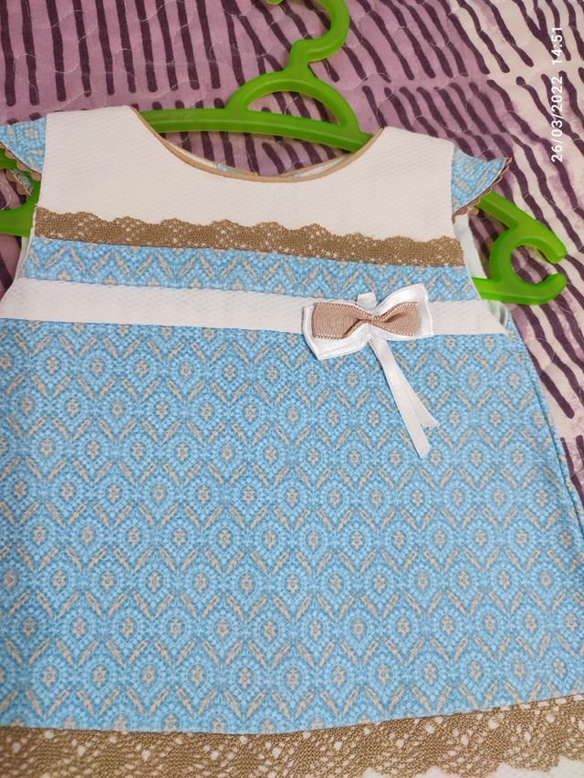 vestido babyferr 6 a 9 meses