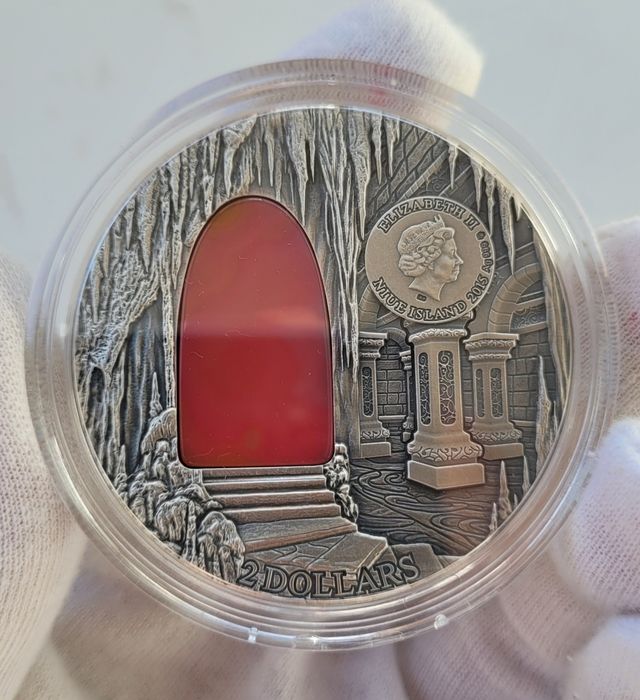 Moneda Plata 2 Oz 999 CASTILLO HOGWARTS Niue 2015