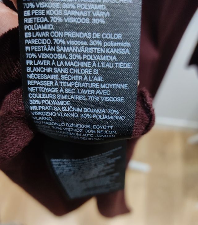 H&M. Vestido de punto. Sin estrenar