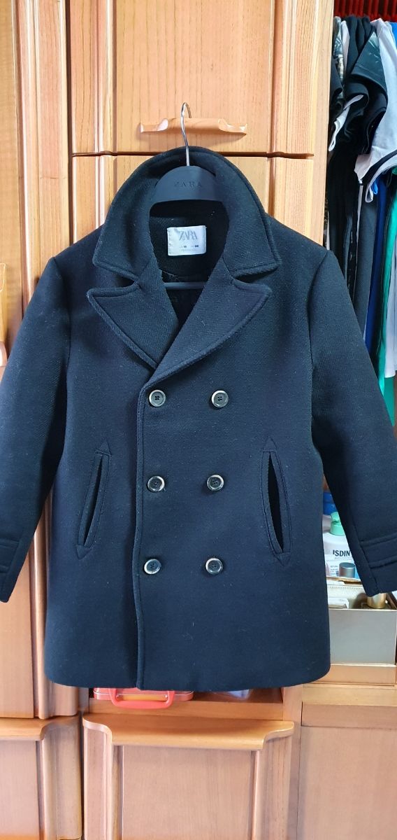 Chaquetón paño niño negro