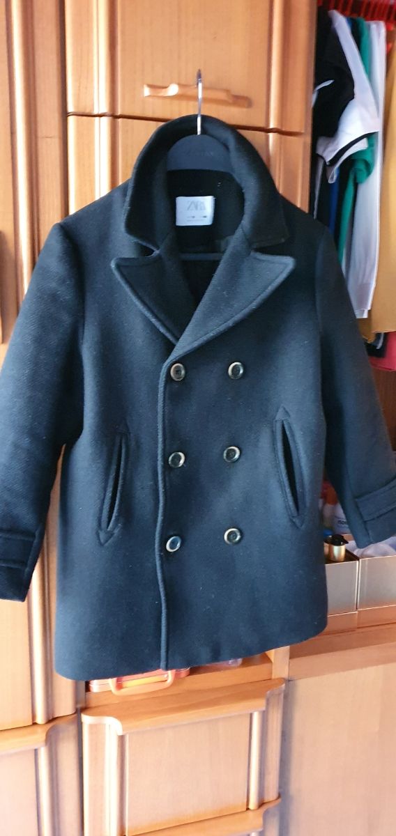 Chaquetón paño niño negro