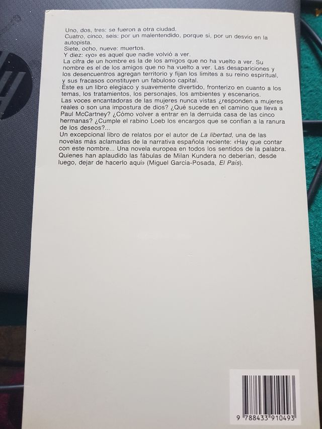 Libro de lectura. AMIGOS QUE NO HE VUELTO A VER