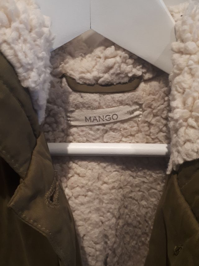 trenka niña Mango 7/8 con borreguito