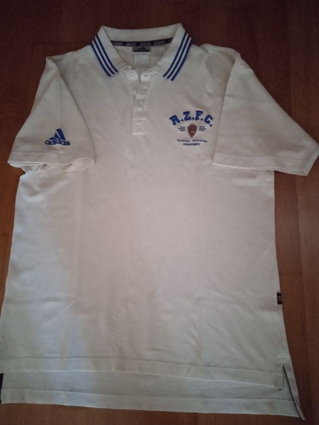 Polo blanco de adidas vintage