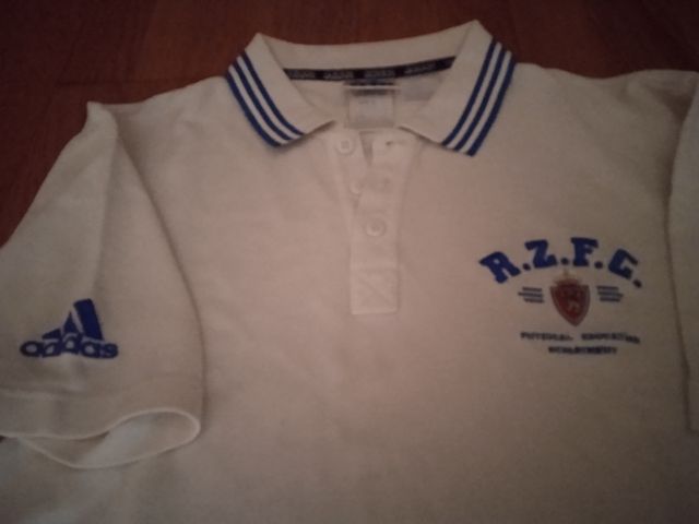 Polo blanco de adidas vintage