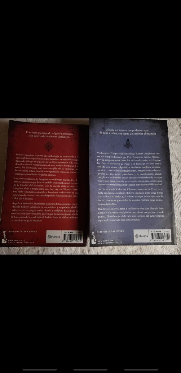 DAN BROWN. Ángeles y Demonios. El simbolo perdido.