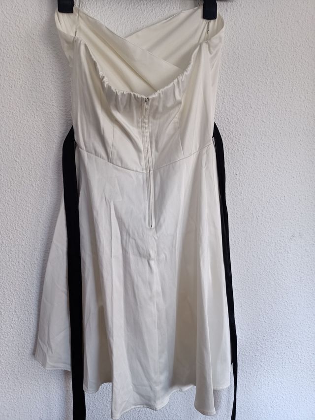 Vestido blanco palabra de honor