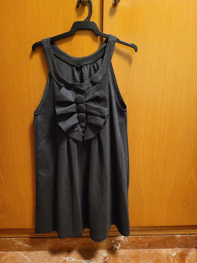 Vestido de Lana color gris. 