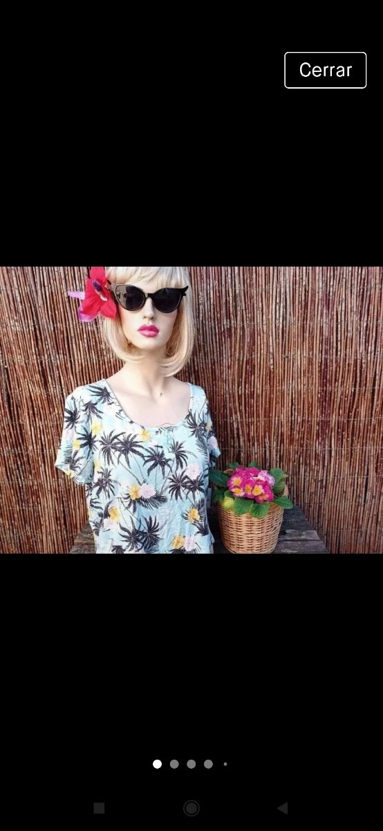 pin up Rockabilly estilo Camisa Hawaiiana