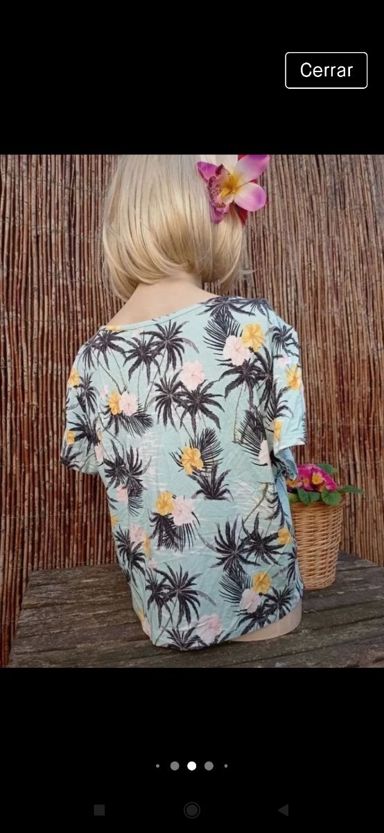 pin up Rockabilly estilo Camisa Hawaiiana