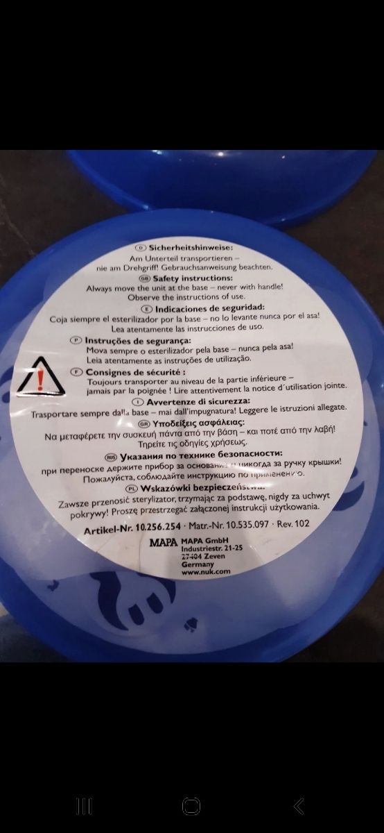 sterilizzatore Nuk da microonde