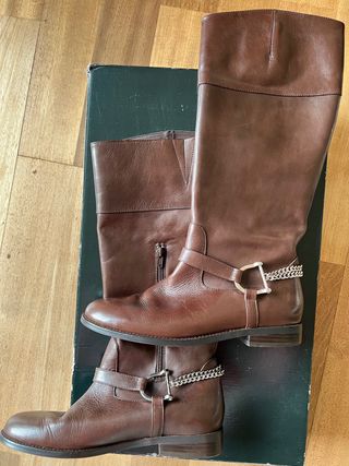 Botas altas piel Polo Ralph Lauren talla 40 de segunda mano por 69 EUR en  Barcelona en WALLAPOP
