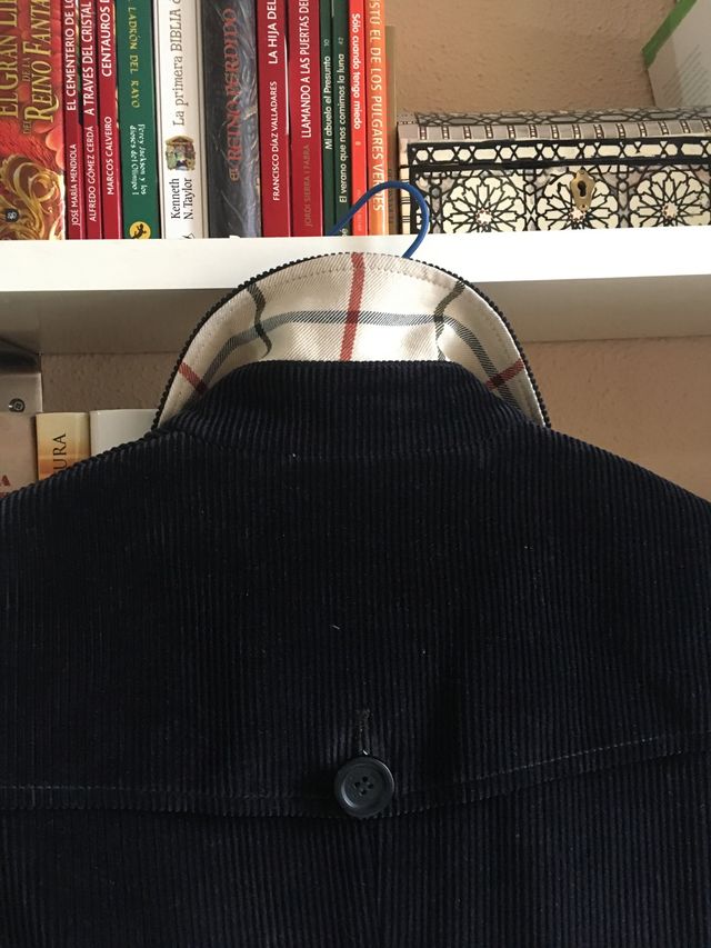 Abrigo azul marino Thomas Burberry