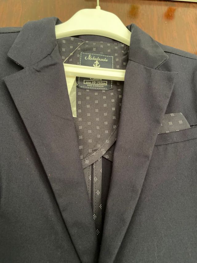 Traje niño azul marino