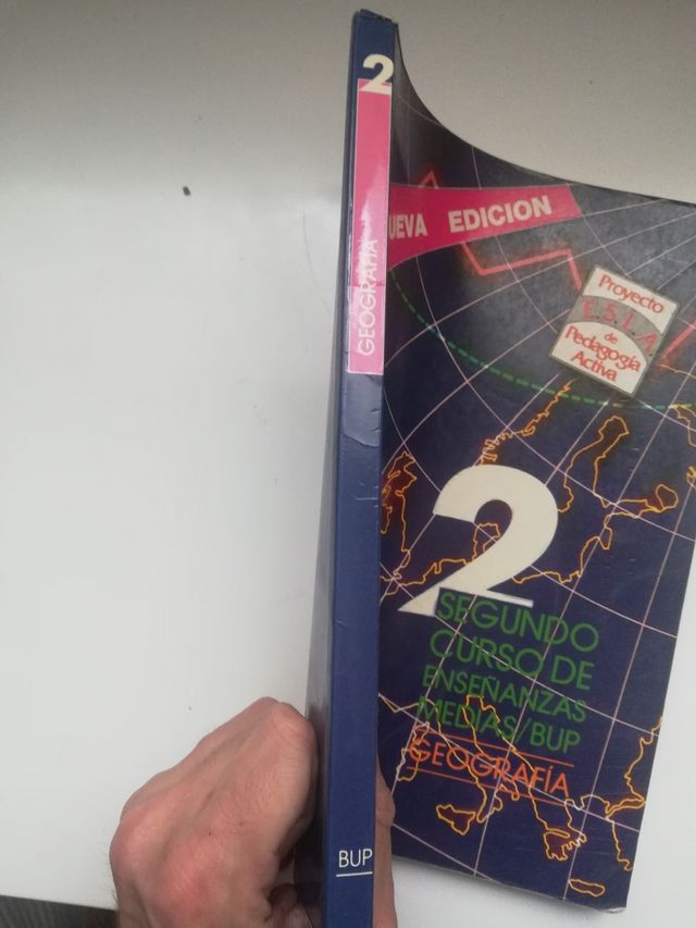 libro de geografía 2 de BUP