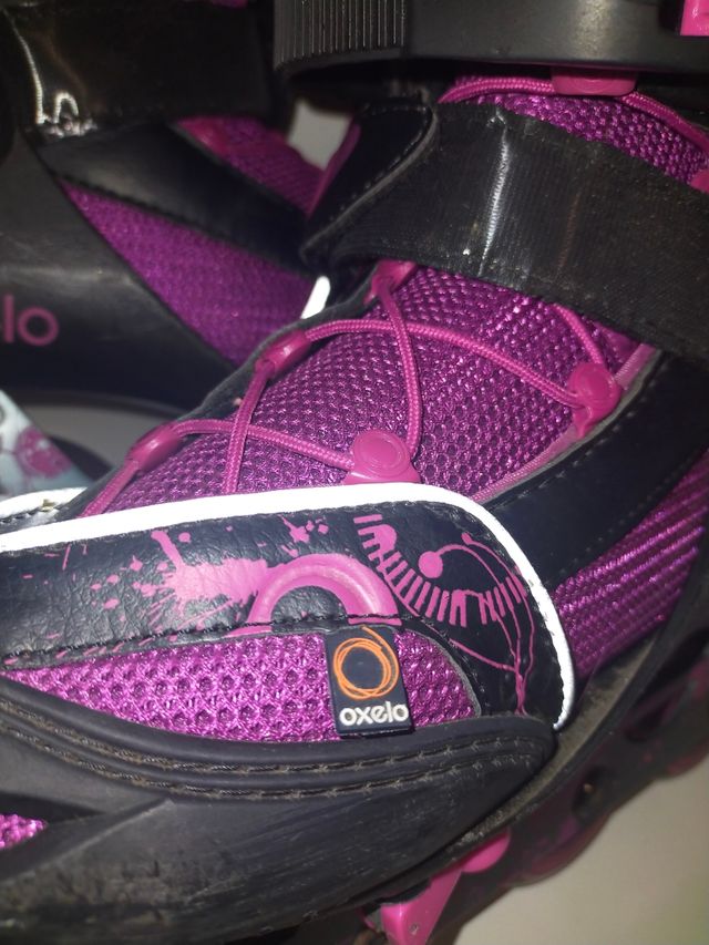 PATINES EN LÍNEA + RODILLERAS Y BOLSA X 20€