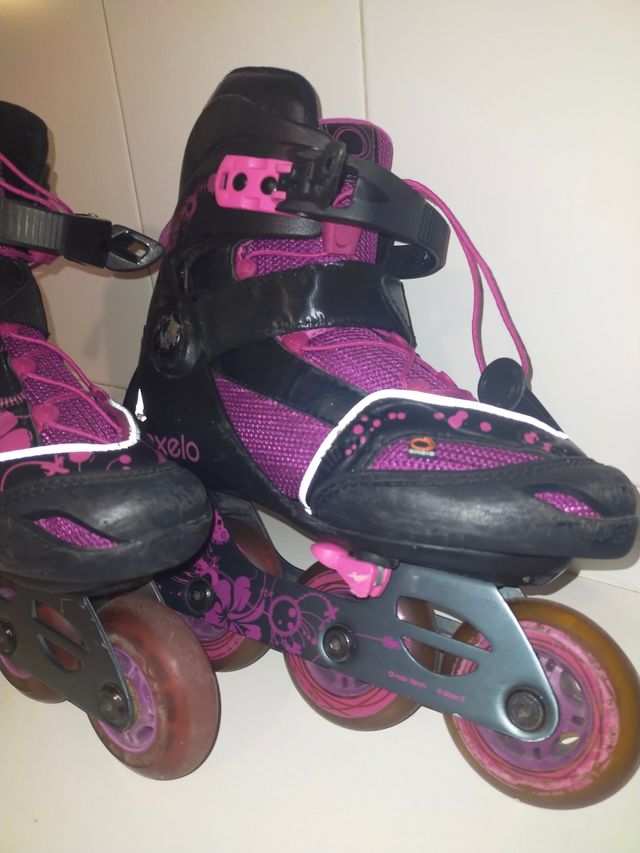 PATINES EN LÍNEA + RODILLERAS Y BOLSA X 20€