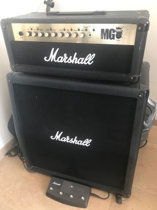 Pantalla y cabezal Marshall de segunda mano por 325 EUR en Terrassa en  WALLAPOP