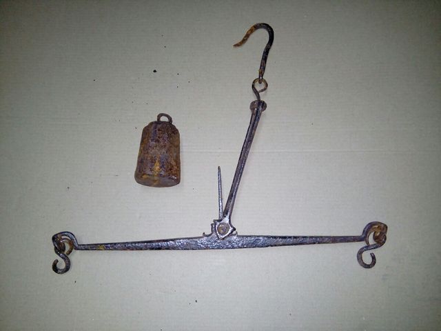 Balanza antigua romana de cruz, colección.