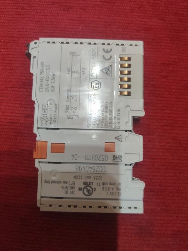 terminal de entrada analogico wago