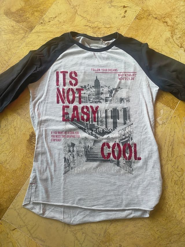 camiseta niño manga larga Zara 10/11 años