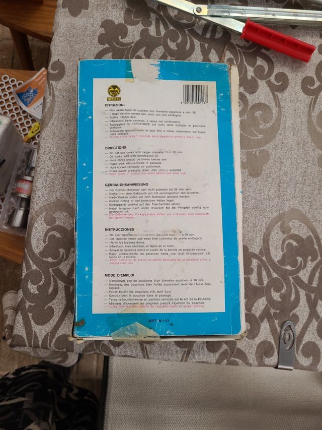 tapadora de tapones de corcho