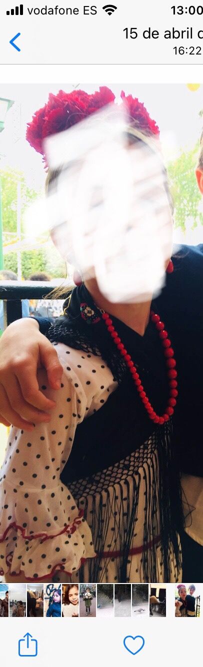 Traje de flamenca niña