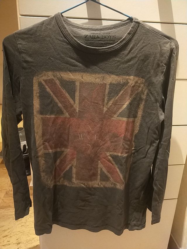camiseta manga larga Zara 11 12 años