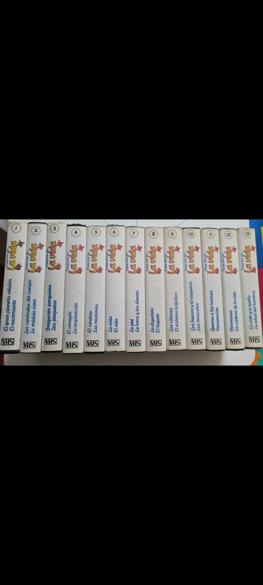 13 VHS de Érase una vez la vida