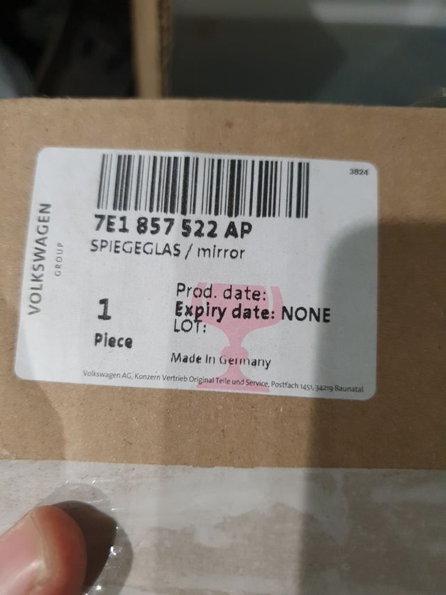 cristal derecho Volkswagen transporter