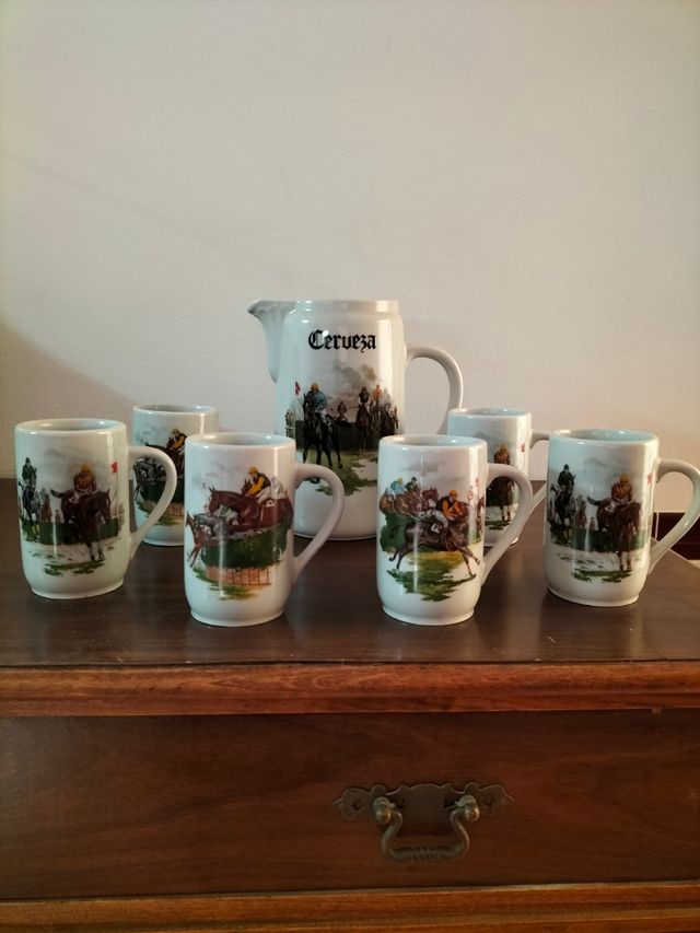 juego de cerbeza antiguo