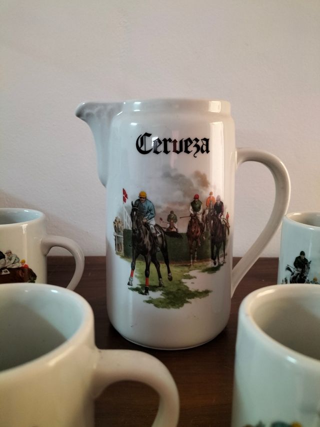 juego de cerbeza antiguo