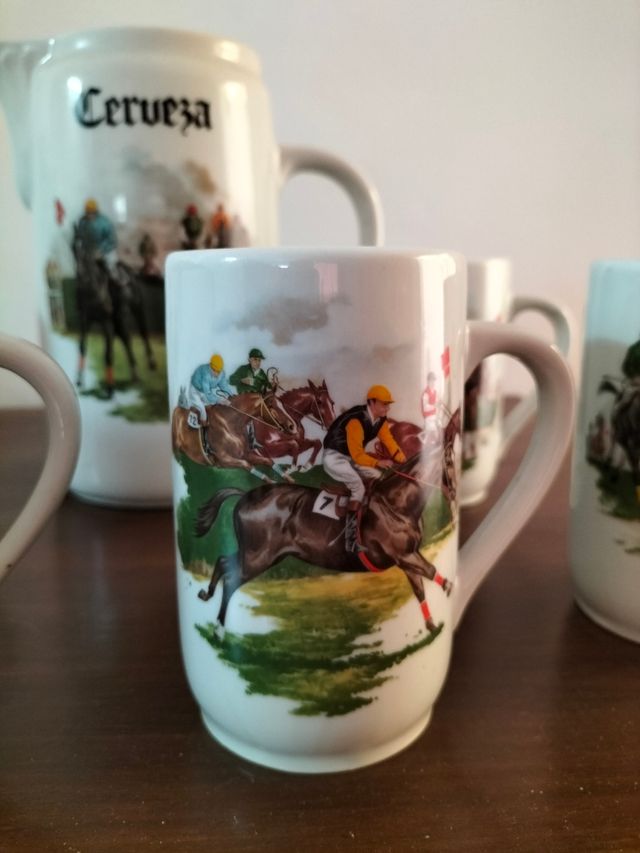 juego de cerbeza antiguo