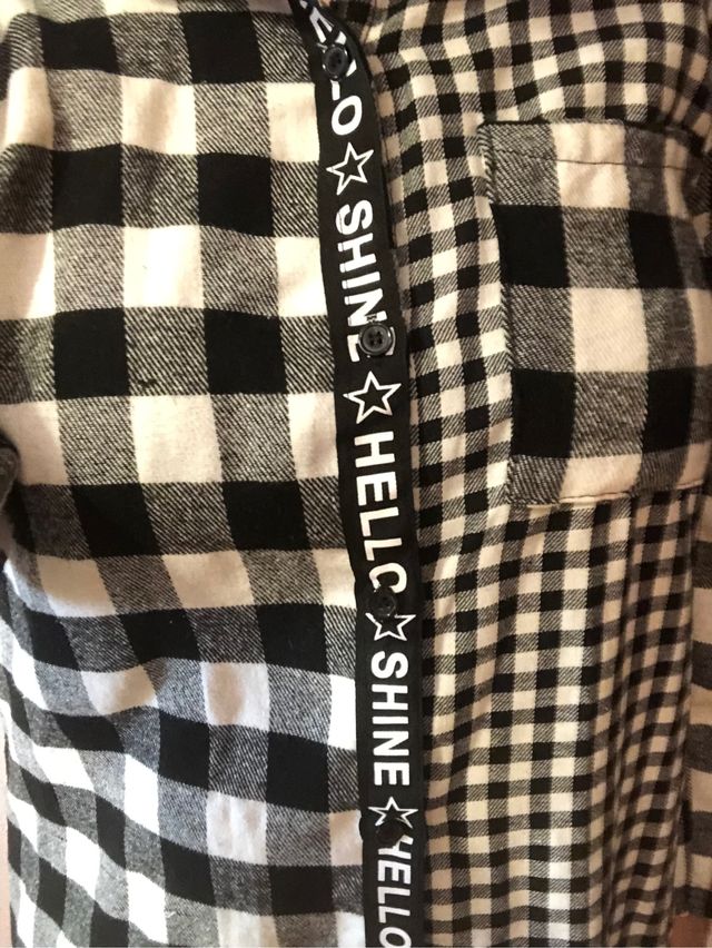 Camisa/vestido cuadros 🤍🖤