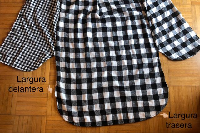 Camisa/vestido cuadros 🤍🖤