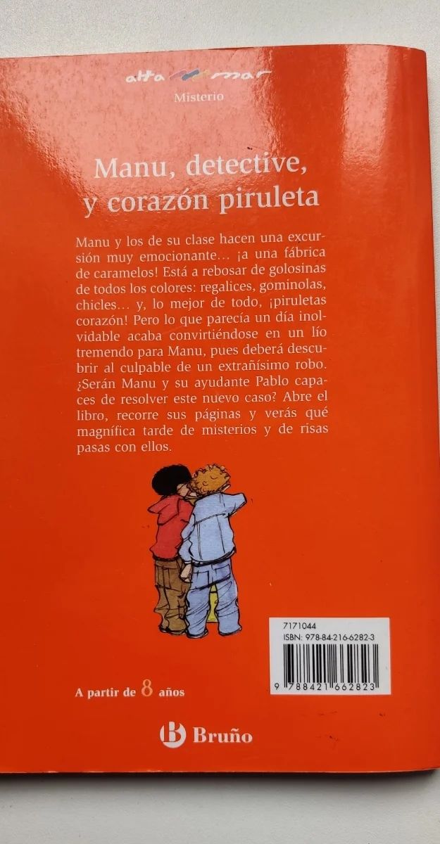 Manu, detective, y corazón. Libro misterio  8 años